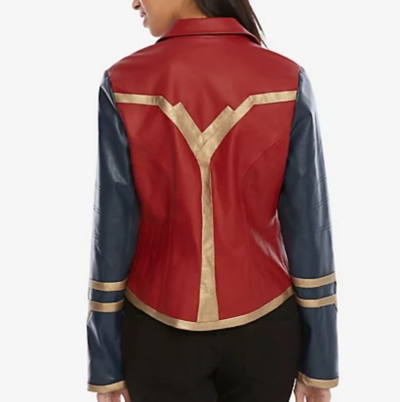 Her Universe Wonder Woman Faux Leather Jacket - Picture 6 of 6